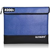 4200℉ Fireproof Bag for Cash, Documents and Valuables - A4 (11x13.3") - Waterproof, Portable, and...