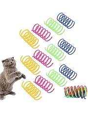 aoozleny Cat Spring Toys, Spirals Spring Fitness Play for Cat Kitten Pets,40 Pack ,Random Color