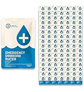 Made in USA - Anti Burst Emergency Water Packets, Emergency Water Pouches, Water for Emergency, S...