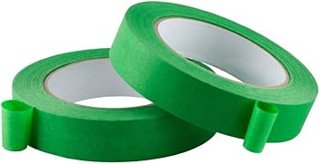 Image of Lichamp 2 Pack Green Painters Tape 1 inch, Green Masking Tape 1 inch x 55 Yards x 2 Rolls (110 Total Yards)