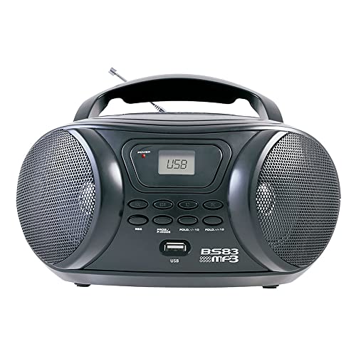 Boombox, BS83, 3.4W RMS, Bivolt, Preto, Britânia