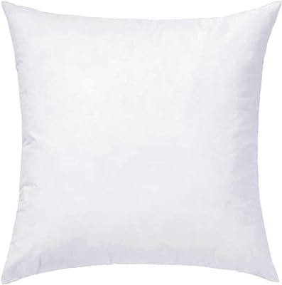 LITO LINEN AND TOWEL Premium Throw Pillow Insert, Super Soft, Decorative Square Sham Stuffer Bed & Couch Pillow, Polyester Pillow, Couch Cushion, White, Decorative Pillows (1, 16"x16")