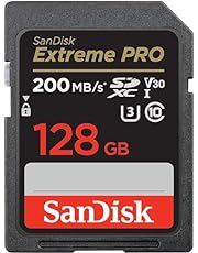 SanDisk 128GB Extreme PRO SDXC UHS-I Memory Card - C10, U3, V30, 4K UHD, SD Card - SDSDXXD-128G-GN4IN