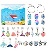 MONOBIN Charm Bracelet Making Kit, Adorable Charms and Beads, Ocean Themed Gifts, Fun Jewelry Bli...