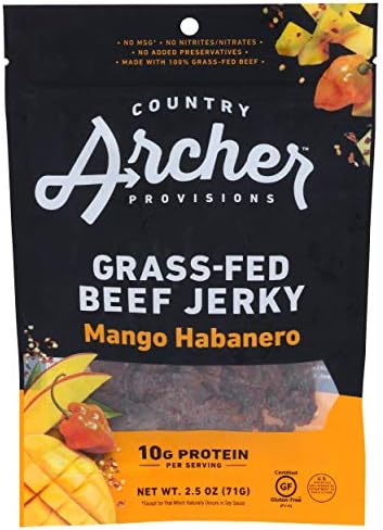 Country Archer Mango Habanero Beef Jerky, 2.5 Oz