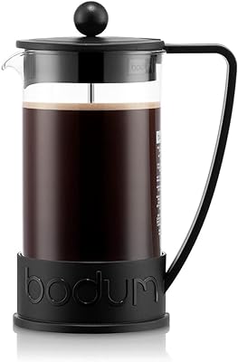 Bodum Brazil Three Cup French Press Coffee Maker - Black, 12 Fl Oz (Pack of 1)