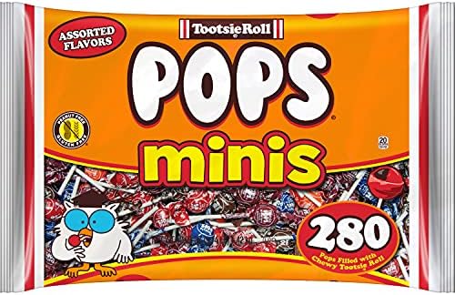 Tootsie Pops Roll Mini with Chocolatey Center, 280 Count, 5 Flavors Multi - 50.37 Ounce Bag