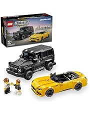 LEGO Speed Champions Mercedes-AMG G 63 &amp; Mercedes-AMG SL 63 76924 Car Toys, Vehicle Playset for Kids, 2 Building Sets with 2 Driver Minifigures, for 10 Plus Year Old Boys and Girls