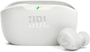 JBL, Fone de Ouvido Sem Fio, Bluetooth, Wave Buds TWS - Branco