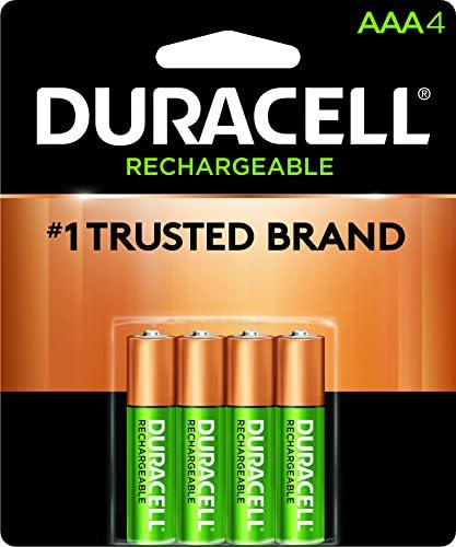 Duracell - Rechargeable AAA Batteries - long lasting, all-purpose Triple A battery for household and business - 4 count