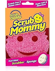Scrub Daddy Scrub Mommy Dual Sided Scrubber + Sponge, Pink