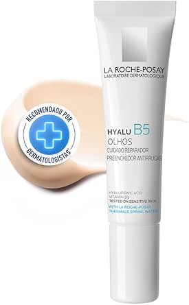 La Roche-Posay Hyalu B5 Olhos Creme, Cuidado Reparador, Preenchedor, Antirrugas, Ácido Hialurônico, Vitamina B5, Região dos olhos 15ml