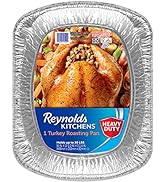 Reynolds Kitchens Heavy Duty Aluminum Pans for Roasting, 16x13 Inch, Pack of 3