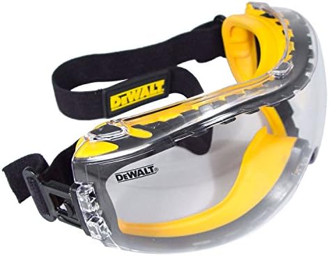 DEWALT DPG82-11 Concealer Clear Anti-Fog Dual Mold Safety Goggle, Clear Lens, 1 Pair