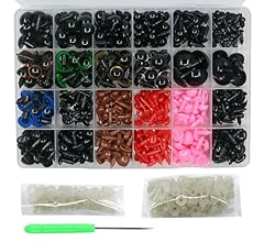 GIOD 838Pcs Safety Eyes for Amigurumi Colored Plastic Eyes and Noses with Washers and Box, DIY Doll Eyes and Teddy Bear Nos…