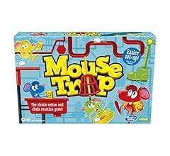 Mouse Trap Board Game for Kids Ages 6 and Up, Classic Kids Game for 2-4 Players, With Easier Set-Up Than Previous Versions