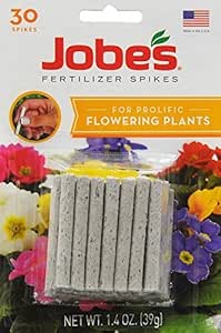 Jobe&#39;s Flower Indoor/Outdoor Plants Fertilizer Food Spikes - 30 Pack