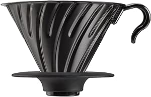 Hario V60 Metal Coffee Dripper, 02 Matte Black