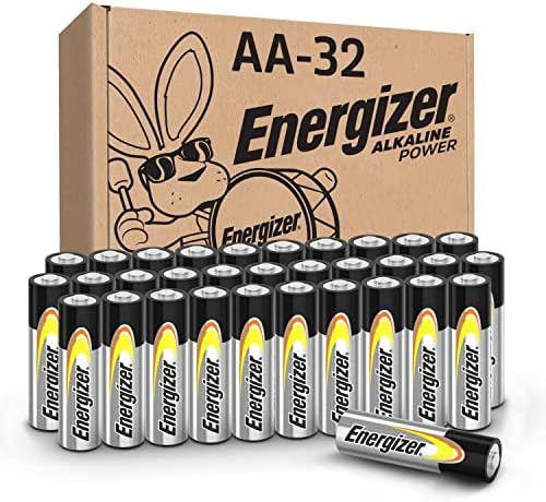 Energizer AA Batteries, Alkaline Power Double A Battery Alkaline, 32 Count