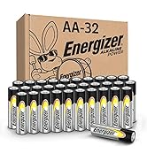 Energizer AA Batteries, Double A Long-Lasting Alkaline Power Batteries, 32 Count (Pack of 1)