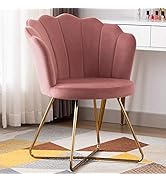 Duhome Velvet Accent Chair，Living Room Chair with Back for Bedroom Makeup Room, Shell Shaped Livi...