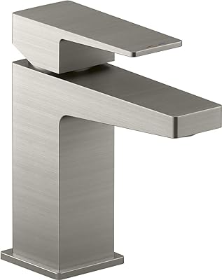 Kohler K-99760-4-BN Kohler K-99760-4 Honesty Single Hole Bathroom Faucet – Includes Pop-Up Drain Ass