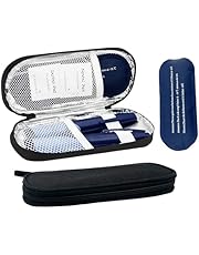 Insulin Pen Cooler Travel Case with 2 Ice Bag, Diabetic Medication Insulated Cool Organizer Carrying Bag for Insulin Pen and other Dicbetic Supplies, Small Compact for Daily Life and Trip