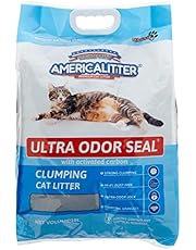 Americalitter 0485J Natural Clay Cat Litter Ultra Odor Seal with Acitvated Carbon, 10L