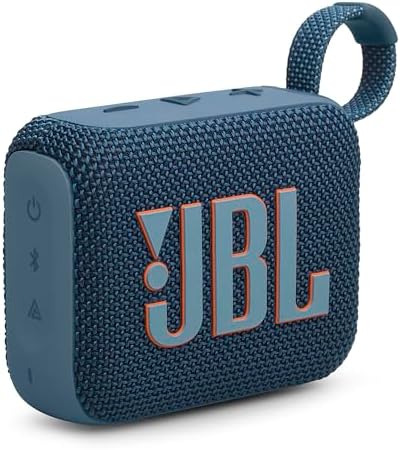 JBL GO4 Bluetoothスピーカー USB C充電/IP67防塵防水/アプリ対応/パッシブラジエーター搭載/ポータブル/ブルー JBLGO4BLU