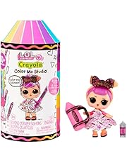 L.O.L. Surprise! Loves Crayola - Colour Me Studio with Collectible Tot - Over 30 Surprises Including Doll, Paper Dresses and 4 Crayons - Art Studio Playset in Crayon Capsule Packaging - for Ages 3+