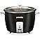 Proctor Silex Rice Cooker & Food Steamer, 30 Cups Cooked (15 Cups Uncooked), Includes Steam and Rinsing Basket, Black (37555)