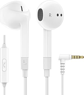 LUDOS FEROX Wired Earbuds in-Ear Headphones, Earphones with Microphone, 5 Years Warranty, Noise Isolation Corded for 3.5mm...