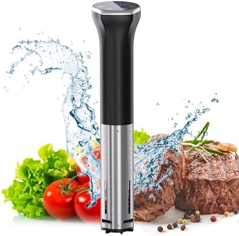 Sous Vide Machine, Sous Vide Cooker 1100W, Immersion Circulator Precisional Cooker with Touch Control, Accurate Temperature, Fast Heating, Time Control, Ultra-quiet, IPX7 Waterproof