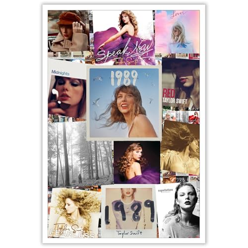 LYH Taylor Posters Album Cover Music Poster 1989 - Speak Now - Folklore - Midnights - Red - Fearless - Evermore - Reputation 