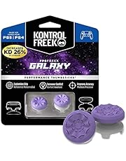 KontrolFreek FPS Freek Galaxy Purple for PlayStation 4 (PS4) and PlayStation 5 (PS5) | Performance Thumbsticks | 1 High-Rise, 1 Mid-Rise | Purple