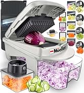 Mueller Pro-Series All-in-One, 12 Blade Mandoline Slicer for Kitchen, Food Chopper, Vegetable Sli...