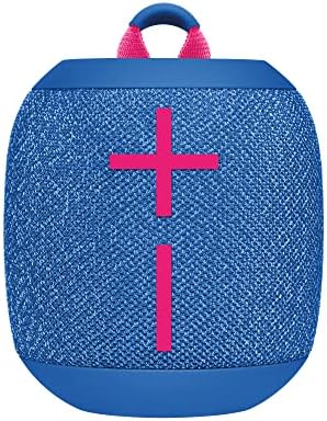 Ultimate Ears WONDERBOOM 3, Small Portable Wireless Bluetooth Speaker, Big Bass 360-Degree Sound for Outdoors, Waterproof, Dustproof IP67, Floatable, 131 ft Range - Performance Blue