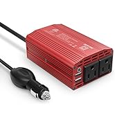 BESTEK 300W Power Inverter DC 12V to 110V AC Car Inverter with 4.2A Dual USB Car Adapter