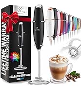 Zulay Powerful Milk Frother Handheld Foam Maker for Lattes - Whisk Drink Mixer for Coffee, Mini F...