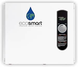 Ecosmart ECO 36 36kw 240V Electric Tankless Water Heater, White