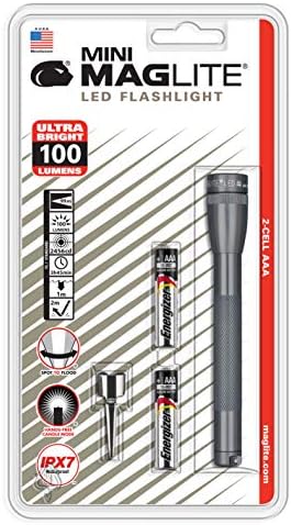 Maglite Mini LED 2-Cell AAA Flashlight Gray