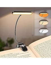 Gritin 19 LED Book Light, Reading Light Book Lamp for Reading at Night with Memory Function, 3 Eye-Protecting Modes&amp; 5 Brightness Levels, Large Light Area, Long Battery Life, 360° Flexible for Reader