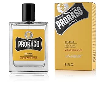 Proraso Cologne, Wood &amp; Spice, 3.4 Fl Oz