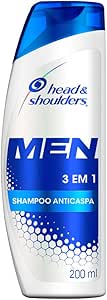 Head &amp; shoulders Head &amp; Shoulders - Shampoo Anticaspa Masculino 3 Em 1 Protege Contra A Caspa Shampoo Masculino Hidratante 200 Ml​​