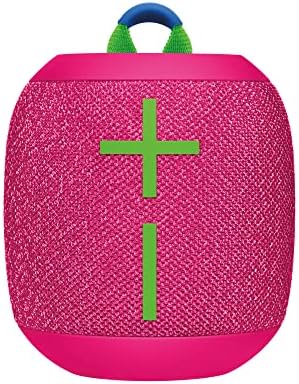 Ultimate Ears WONDERBOOM 3, Small Portable Wireless Bluetooth Speaker, Big Bass 360-Degree Sound for Outdoors, Waterproof, Dustproof IP67, Floatable, 131 ft Range - Hyper Pink