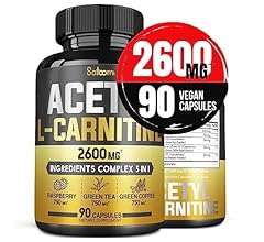 5in1 Acetyl L-Carnitine Complex Capsules - 2600mg Daily - Combined Alpha Lipoic Acid, Green Tea, Green Coffee Bean & Raspbe…