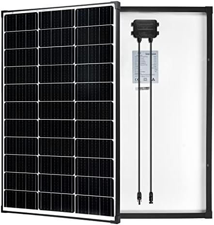 MEGSUN 100 Watt Monocrystalline Solar Panels are Designed to Provide 12 Volt, 22.8% High-efficiency Power to Various Off-grid Applications, Such as RV Boats, Batteries, Home roofs, Campers, and More