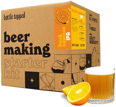 Fresh Squeeze IPA Home Brew Starter Kit – Beer Making Kit to Brew 5L of Beer at Home – Make Your Own Craft Beer – Perfect for Home Brewer, Beer Gift, Gifts for Men, Gifts for Dad