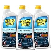 Cerama Bryte Removes Tough Stains Cooktop and Stove Top Cleaner for Glass - Ceramic Surfaces, 28 ...