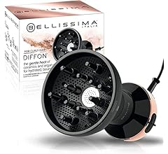 Bellissima Italia Diffon DF1 5000 - Lightweight Diffuser & Curly Hair Dryer with Ceramic Argan Oil - Australian Plug